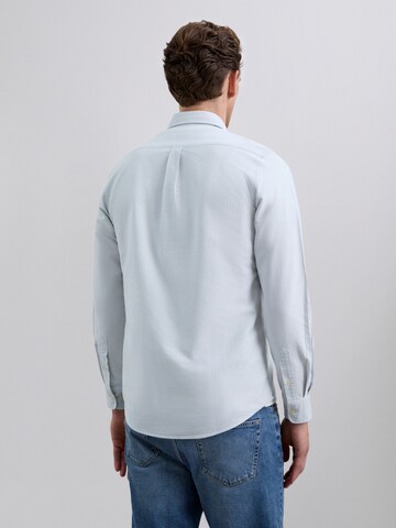 Scalpers Средняя посадка Рубашка 'New Oxford' в Зеленый