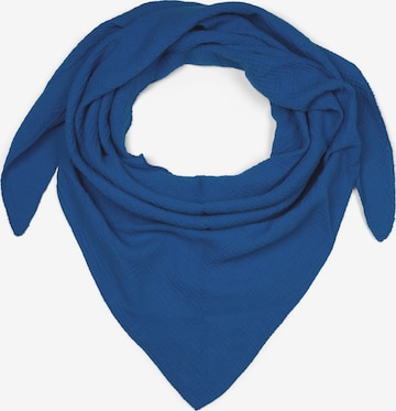styleBREAKER Tuch 'Musselin Dreiecktuch Einfarbig' in Blau: Vorderseite