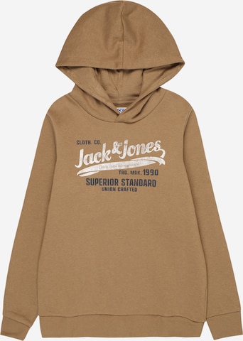 Jack & Jones Junior كنزة رياضية بلون بني: الأمام