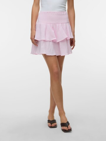 Gonna 'VMNatali' di VERO MODA in rosa: frontale