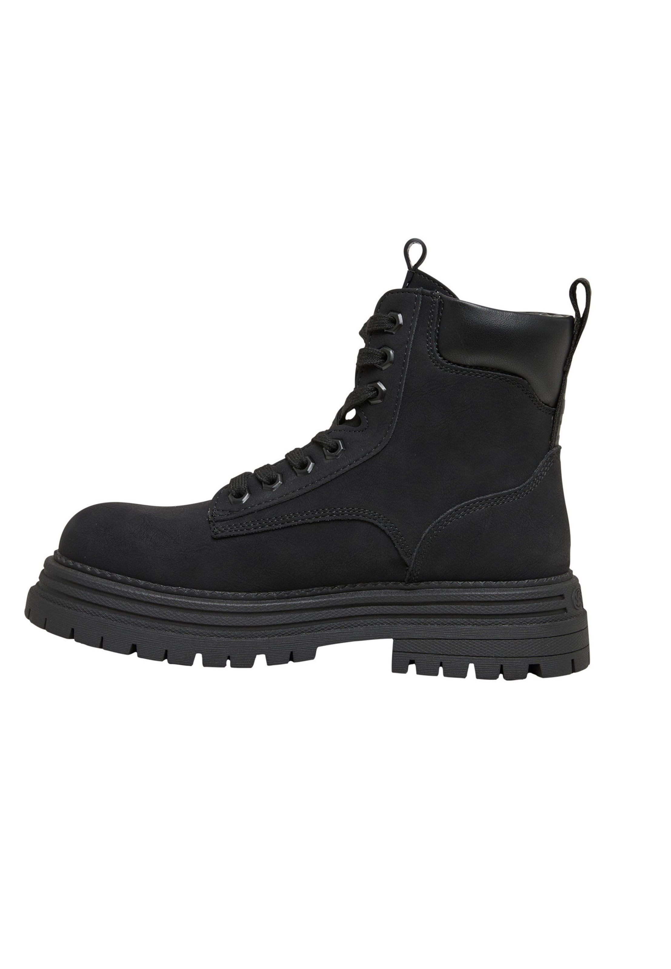 BUFFALO Schnürstiefelette 'Lennox' in Schwarz