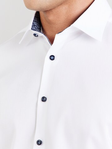 OLYMP Slim fit Πουκάμισο για το γραφείο σε λευκό
