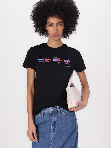 Karl Lagerfeld T-Shirt 'Ikon' in Schwarz