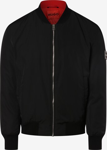 HUGO Red Between-Season Jacket in Black: front