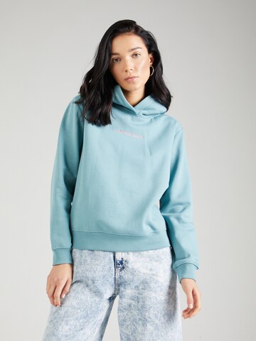 Sweat-shirt Calvin Klein Jeans en bleu : devant