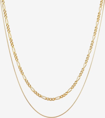 KUZZOI Halskette Basic Kette, Layer in Gold: Vorderseite