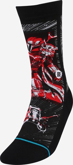 Stance Sportske čarape 'MANGA MANDO' u tirkiz / crvena / crna / bijela, Pregled proizvoda
