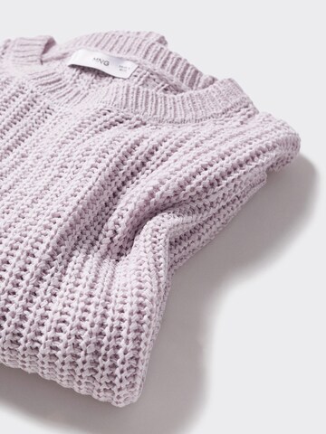 MANGO Sweater 'Arandano' in Purple