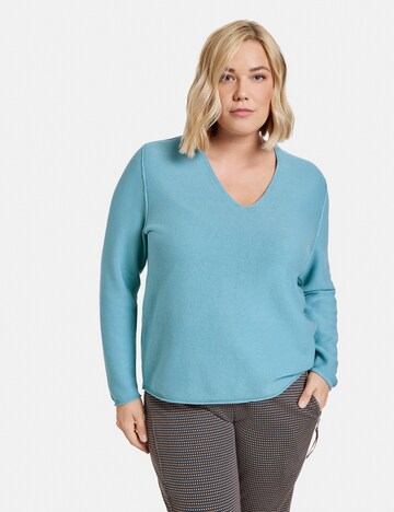 SAMOON Sweater in Blue: front