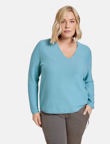 SAMOON Sweater in Blue: front