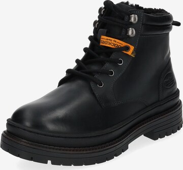 Boots stringati di Dockers by Gerli in nero: frontale