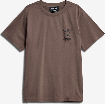 SOMETIME SOON T-Shirt in Braun: predná strana