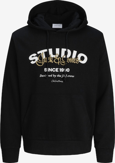 JACK & JONES Collegepaita 'JJYuki' värissä keltainen / musta / valkoinen, Tuotenäkymä