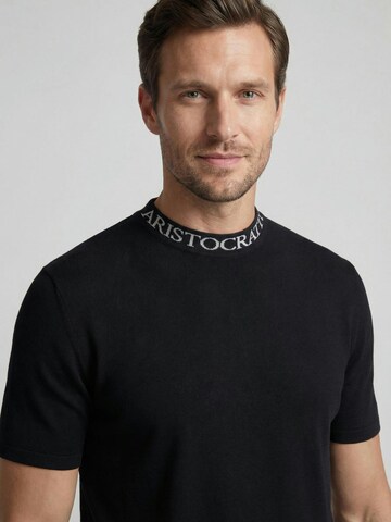 Maglietta 'PRIME – Premium T-Shirt Made from Fine Knit Cotton' di ARISTOCRATTI in nero