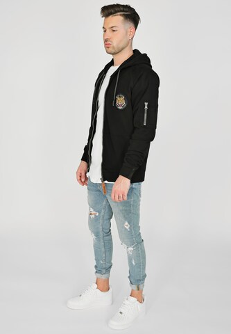 TOP GUN Sweatvest ' ' in Zwart