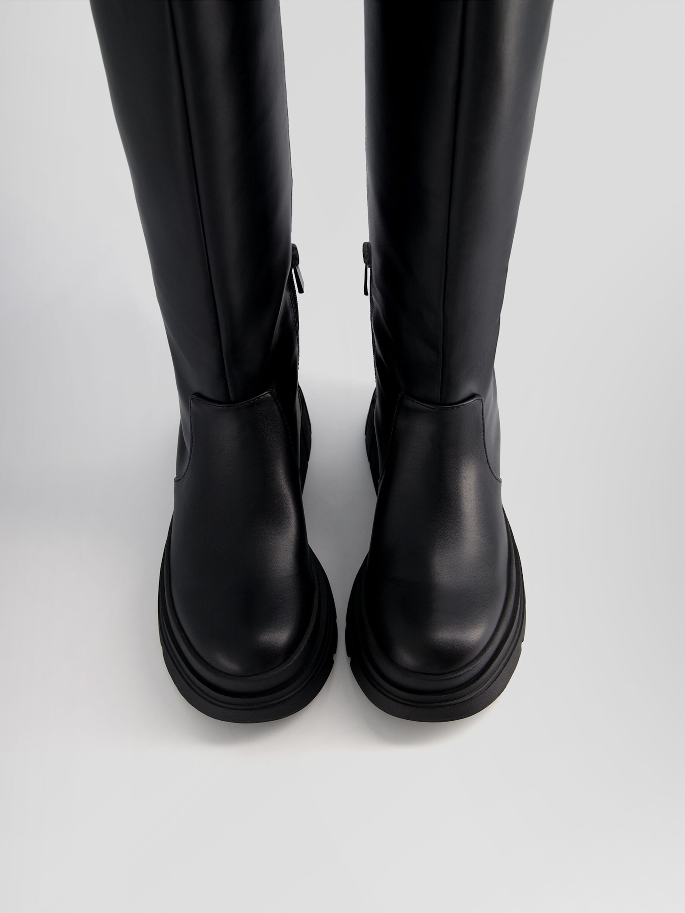 Bottes Bershka en Noir ABOUT YOU