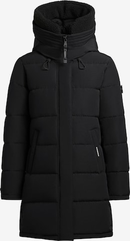 khujo Wintermantel 'Kelsi' in Schwarz: Vorderseite
