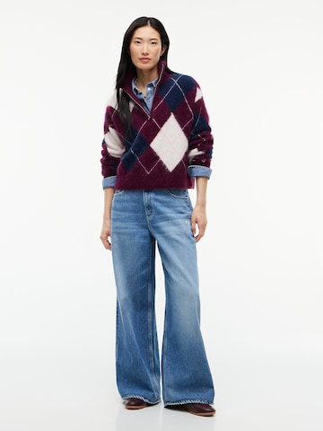 Tommy Jeans - Pullover em vermelho