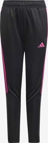 ADIDAS PERFORMANCE Workout Pants in Black: front