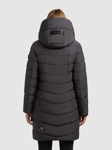 khujo Wintermantel in Schwarz