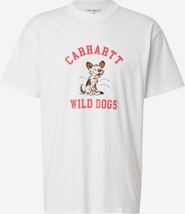 balta Carhartt WIP Marškinėliai 'Wild Dog': priekis