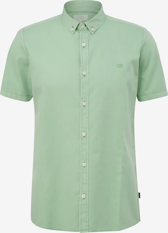Coupe slim Chemise QS en vert : devant