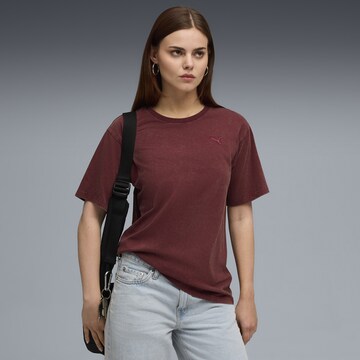 PUMA Shirt 'Essentials Elevated' in Red: front