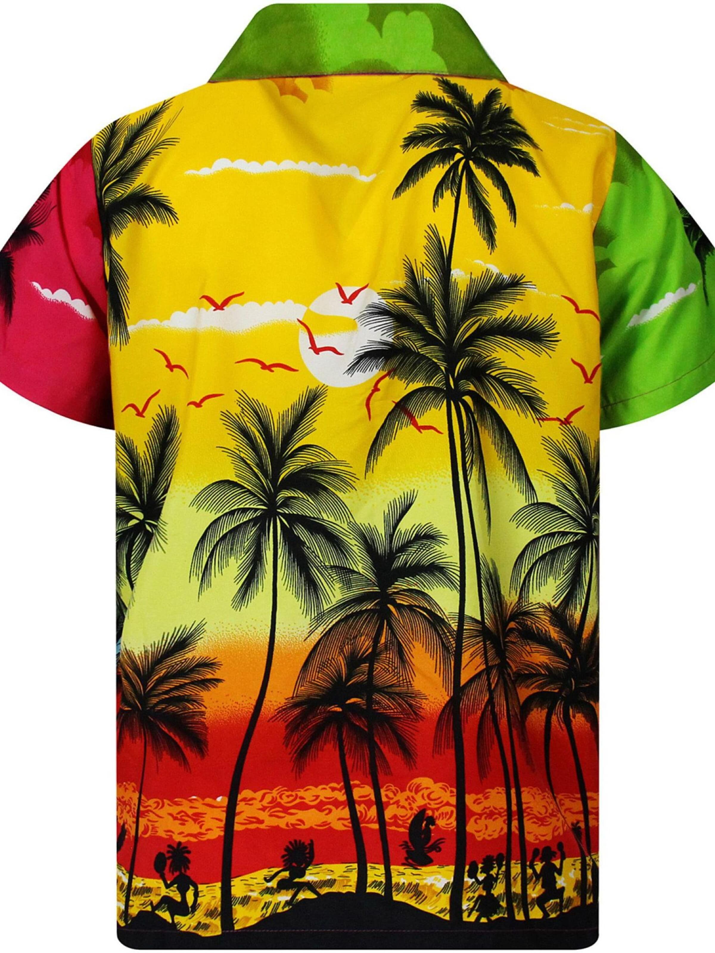 T-Shirt 'Beach' King Kameha en mélange de couleurs