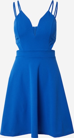 Robe de cocktail 'MILLY' WAL G. en bleu : devant