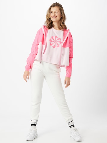 NIKE Sport sweatshirt i rosa