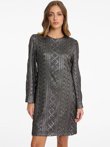 Ana Alcazar Avondjurk ' Ablina ' in Grijs: voorkant