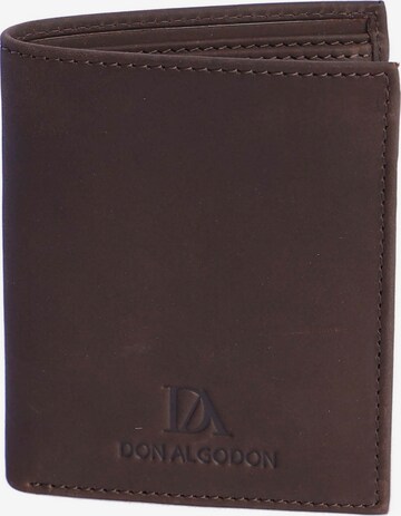 Don Algodon - Cartera 'Cartera para hombre Nicolás de piel con protección RFID' en marrón: frente