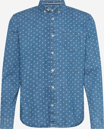 TOM TAILOR Regular fit Button Up Shirt in Blue: front