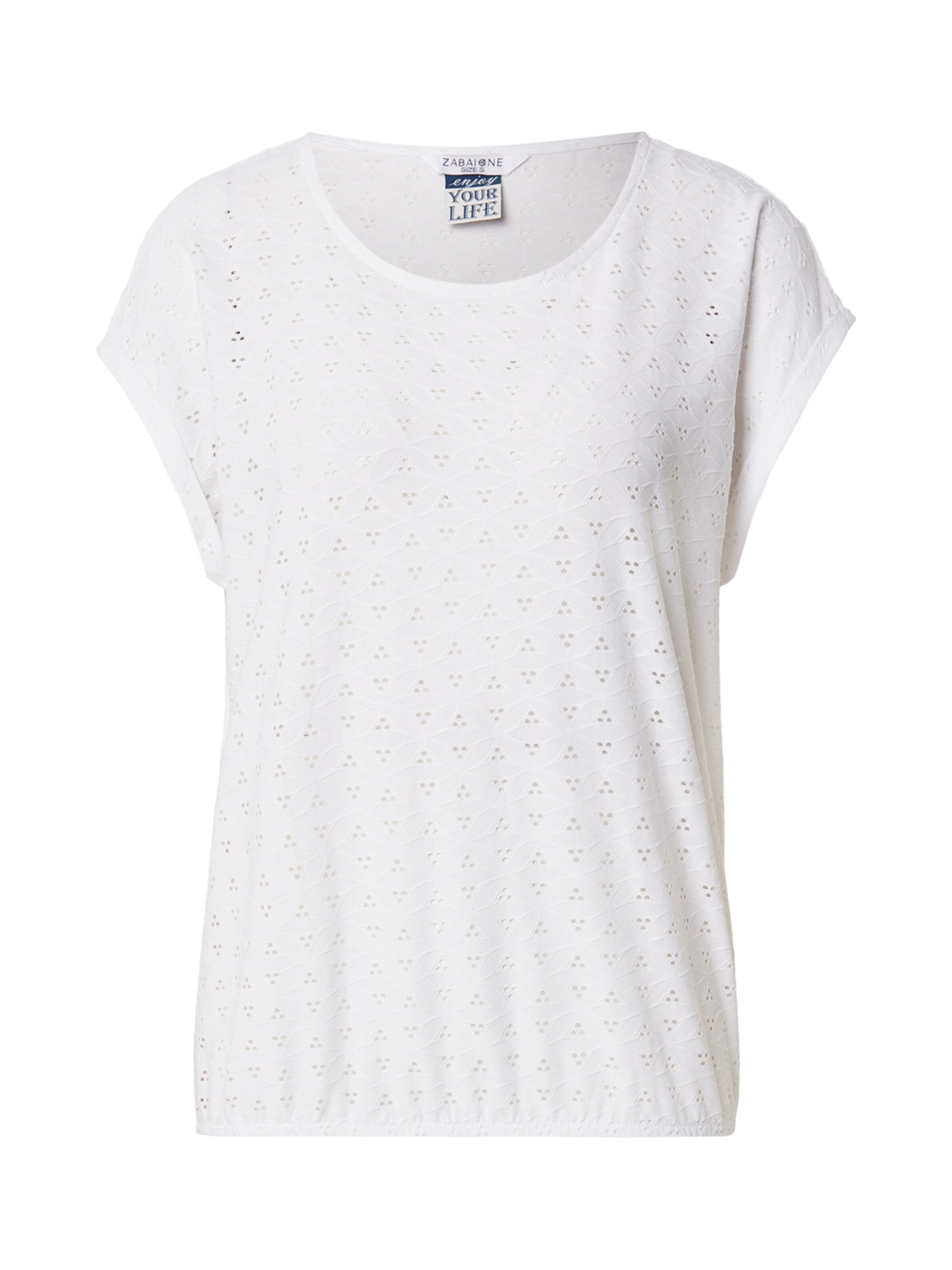 ZABAIONE T-Shirt 'Ru44th' in Weiß: Vorderseite