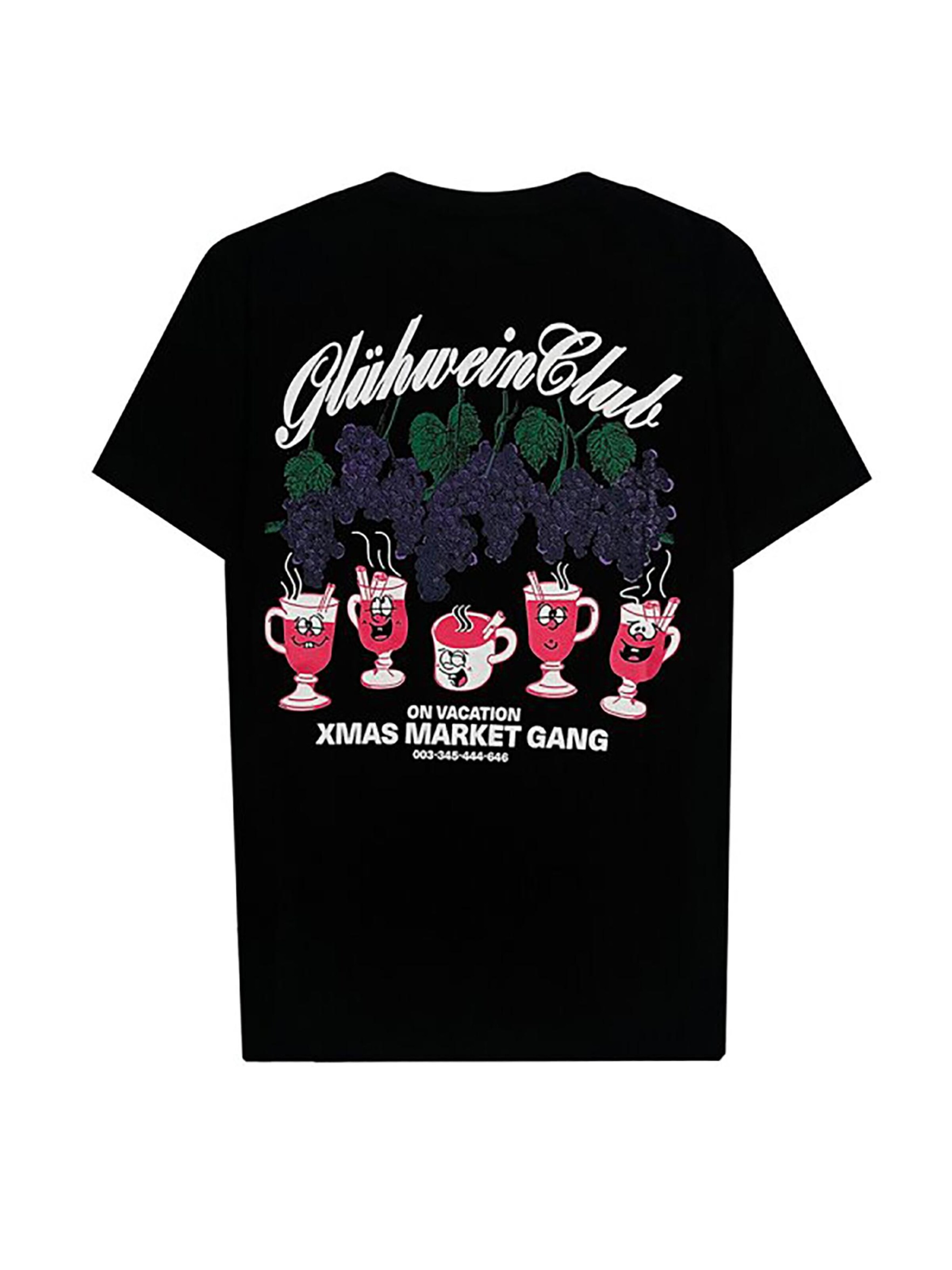 On Vacation Shirt 'Gluehwein' in Black