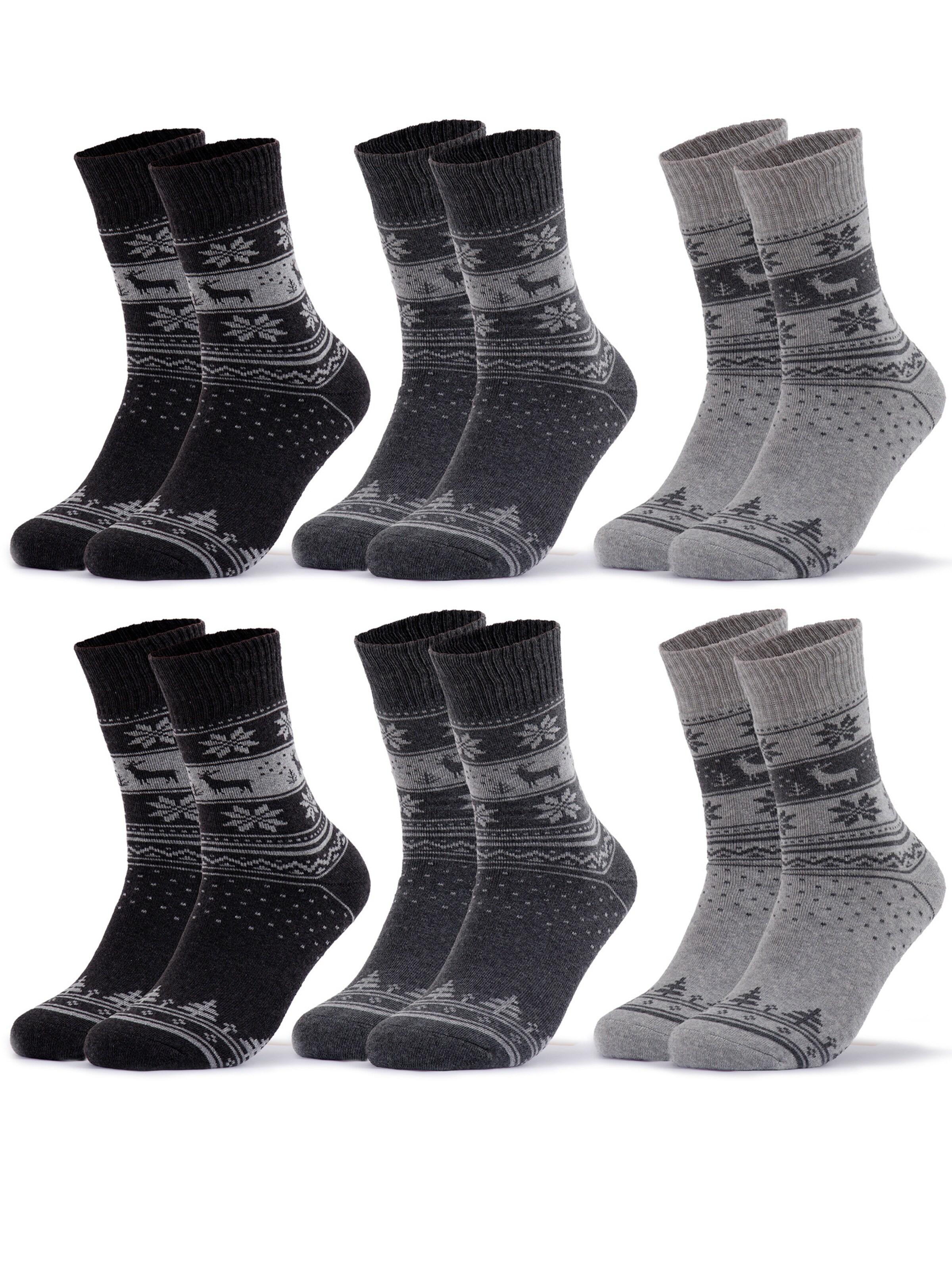 Occulto Socks 'Bille' in Grey: front