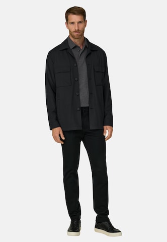 Boggi Milano Regular fit Overhemd in Zwart