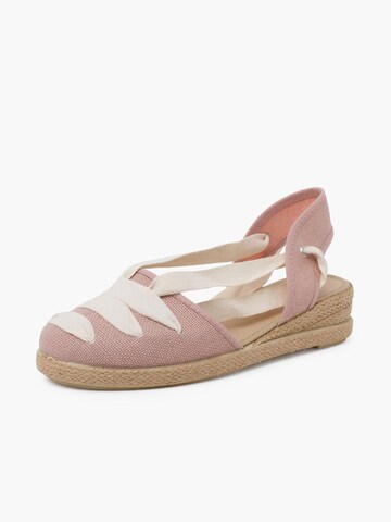 Pisamonas - Sandalias en rosa: frente