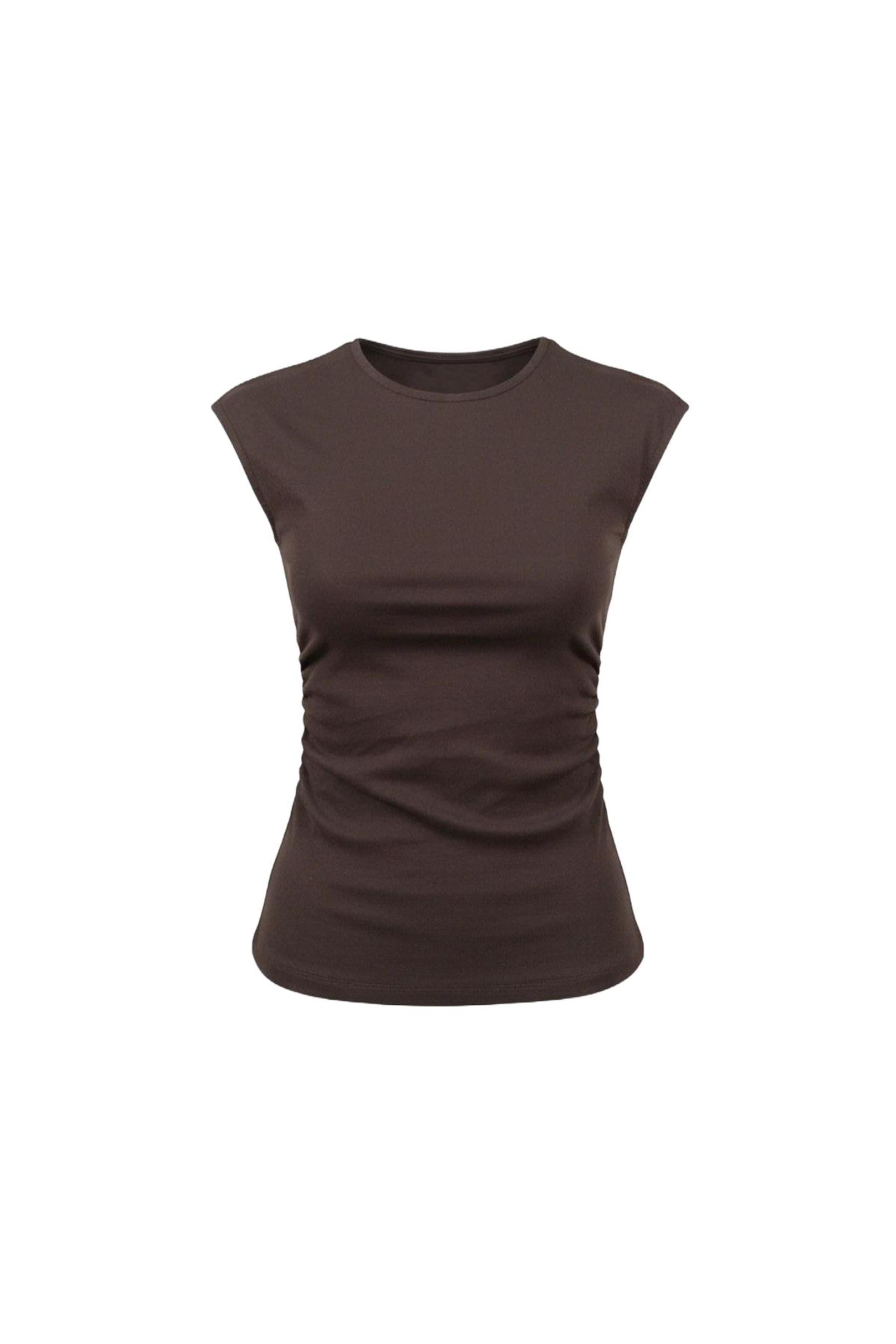 Alexa Dash Top in Braun: Vorderseite