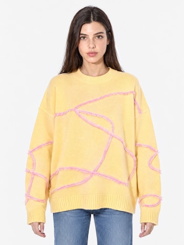 Viorna Sweatshirt 'Sweatshirts' in Yellow: front