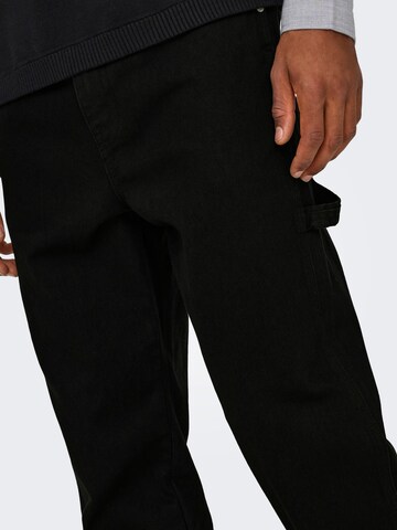 Only & Sons Regular Jeans 'ONSEdge' in Black