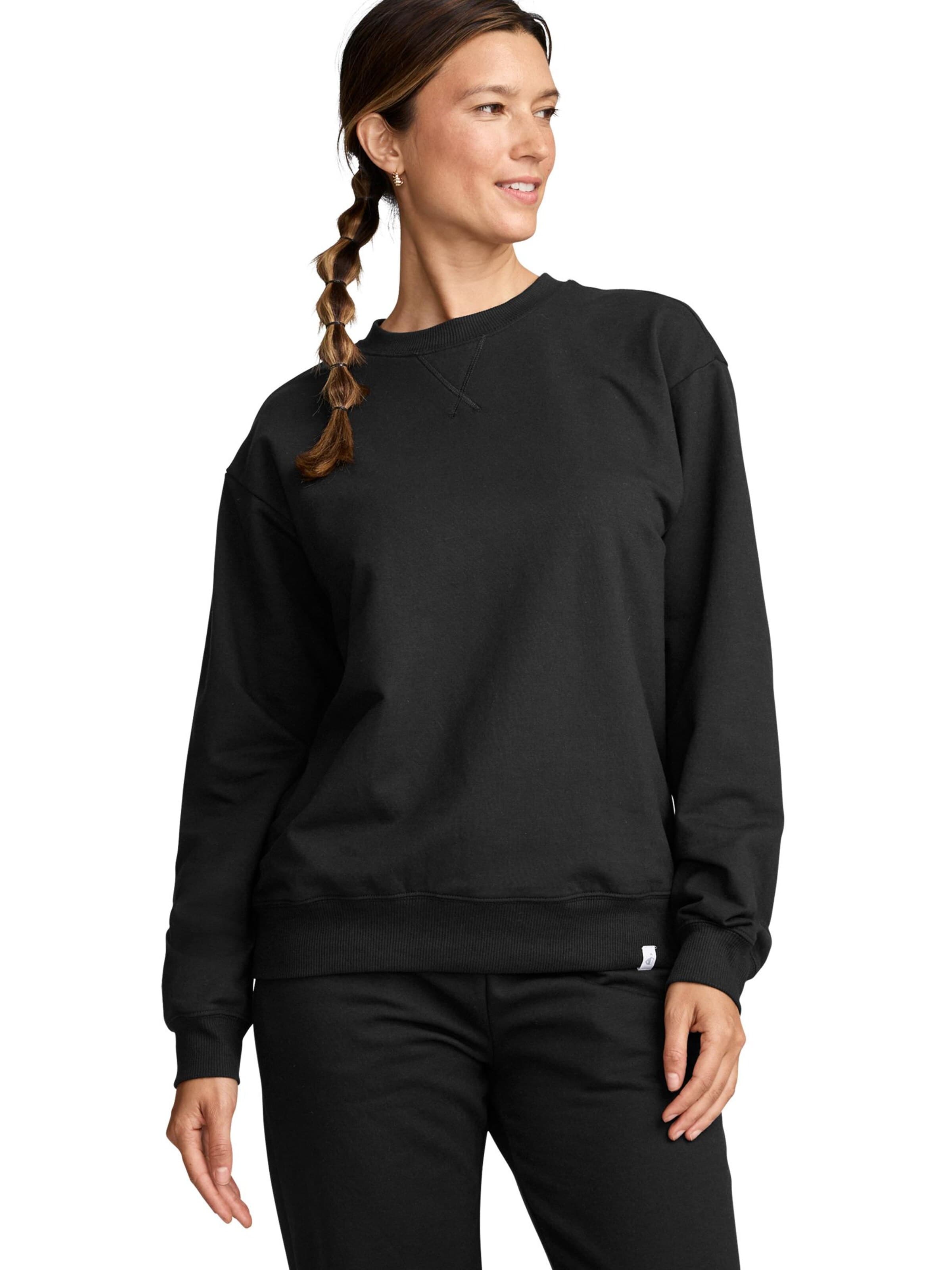 JOCKEY Shirt 'Unwind Lounge Crew Sweatshirt' in Black: front