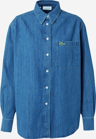 LACOSTE Blouse in Blauw: voorkant