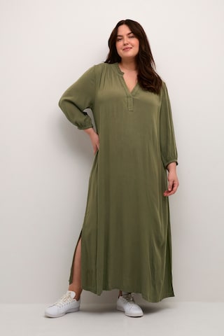 KAFFE CURVE Dress 'Mirline' in Green: front