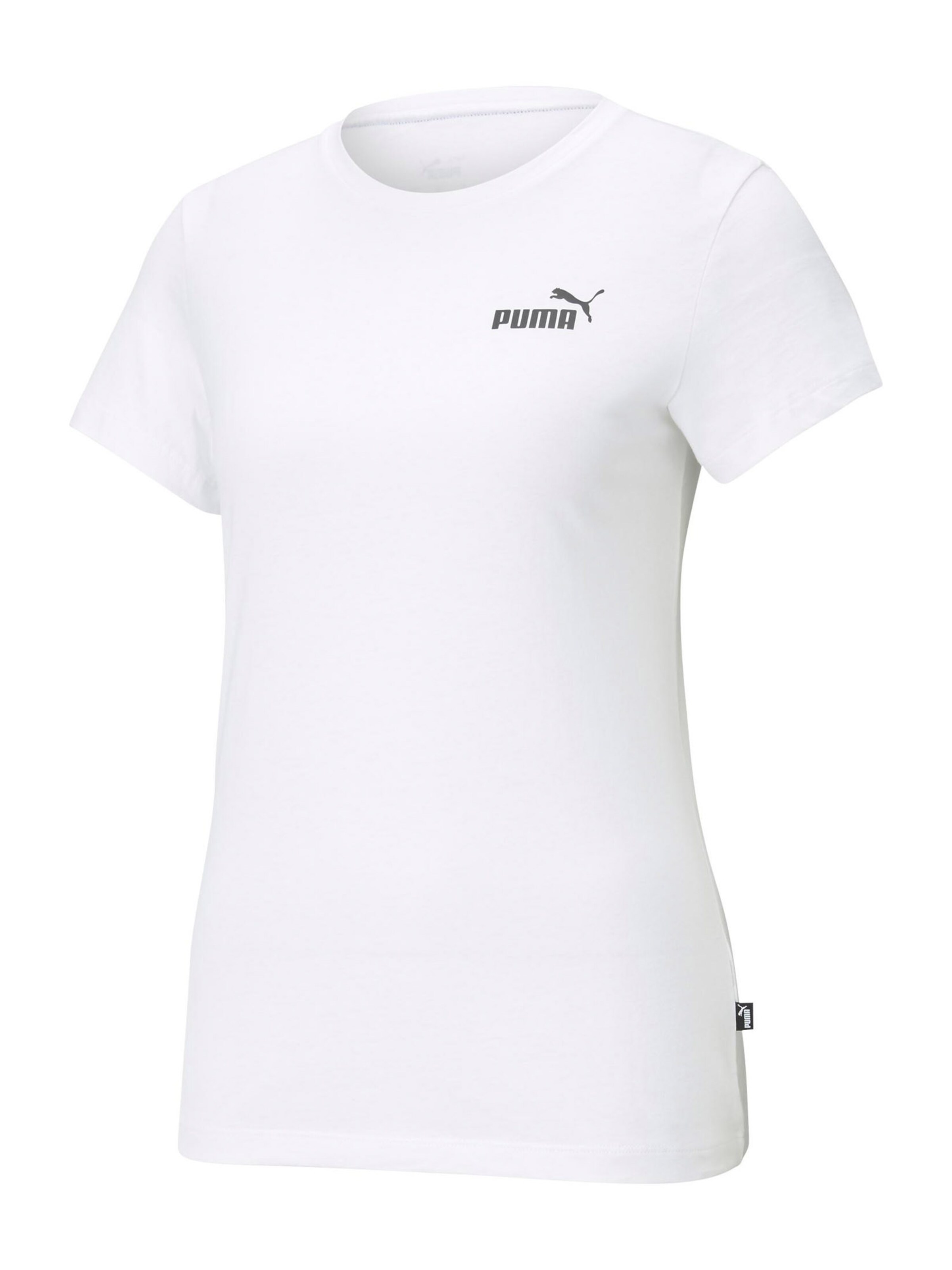 PUMA Functioneel shirt 'Essentials' in Wit: voorkant