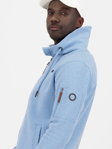 Alife and Kickin Zip-Up Hoodie 'EliasAK' in Blue