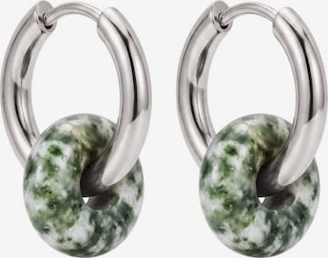 PURELEI - Brincos 'Jasper' em prata: frente