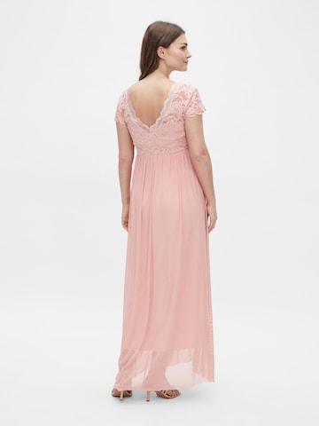 MAMALICIOUS Вечернее платье 'Vana' в Ярко-розовый