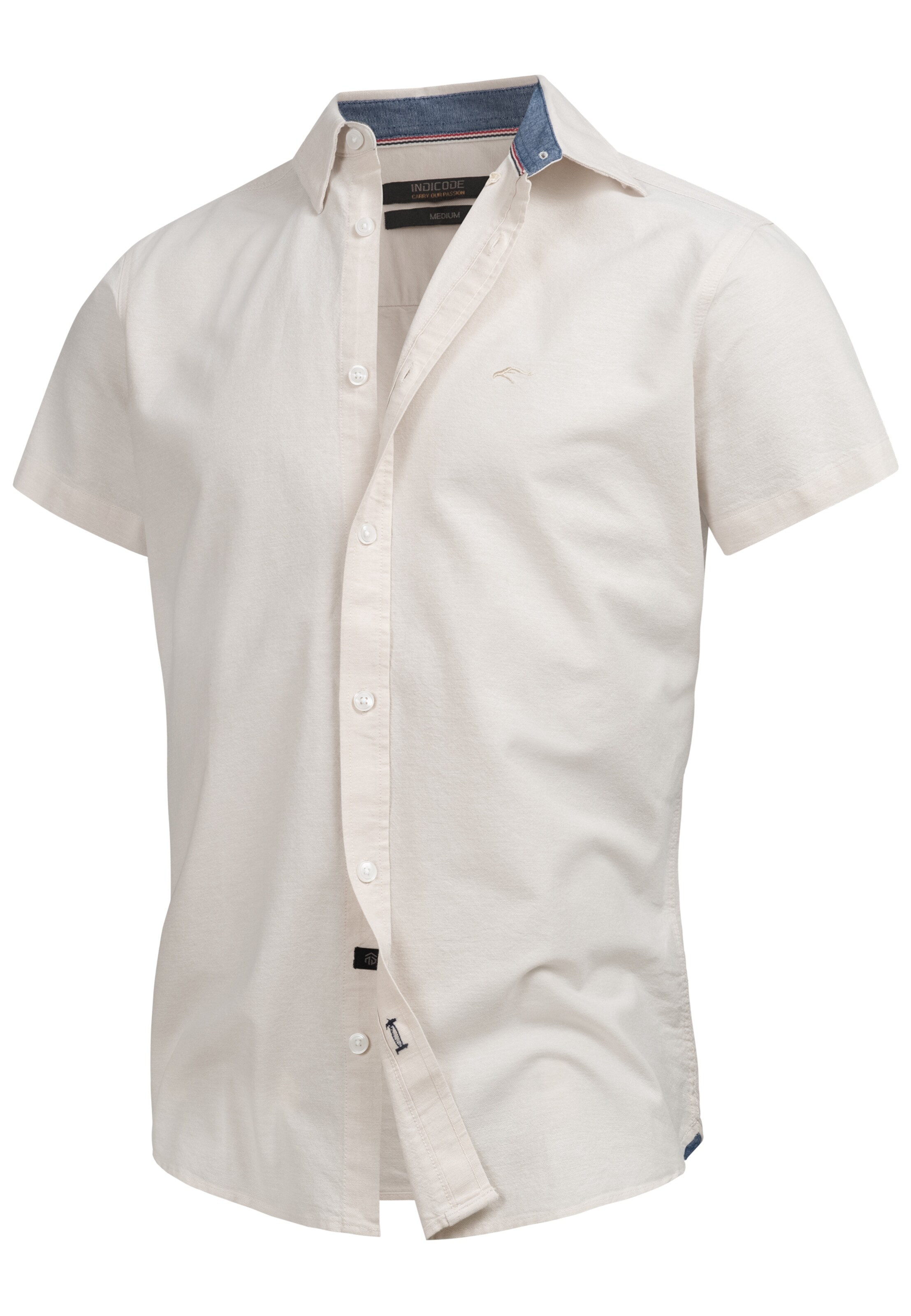 INDICODE JEANS Hemd 'Kenner' in Beige: Vorderseite