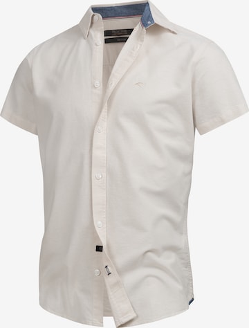 INDICODE JEANS Hemd 'Kenner' in Beige: Vorderseite